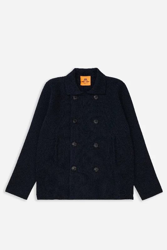 Men's Coats with Quick-Dry FabricPeacoat Navy Blue