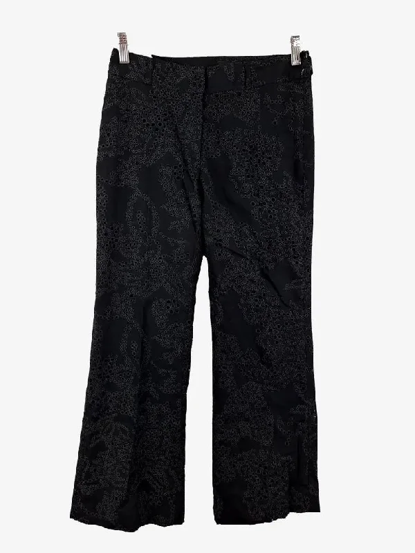 Trendy Men's JeansZoya Karman Broderie Cropped Slight Flare Pants Size 8