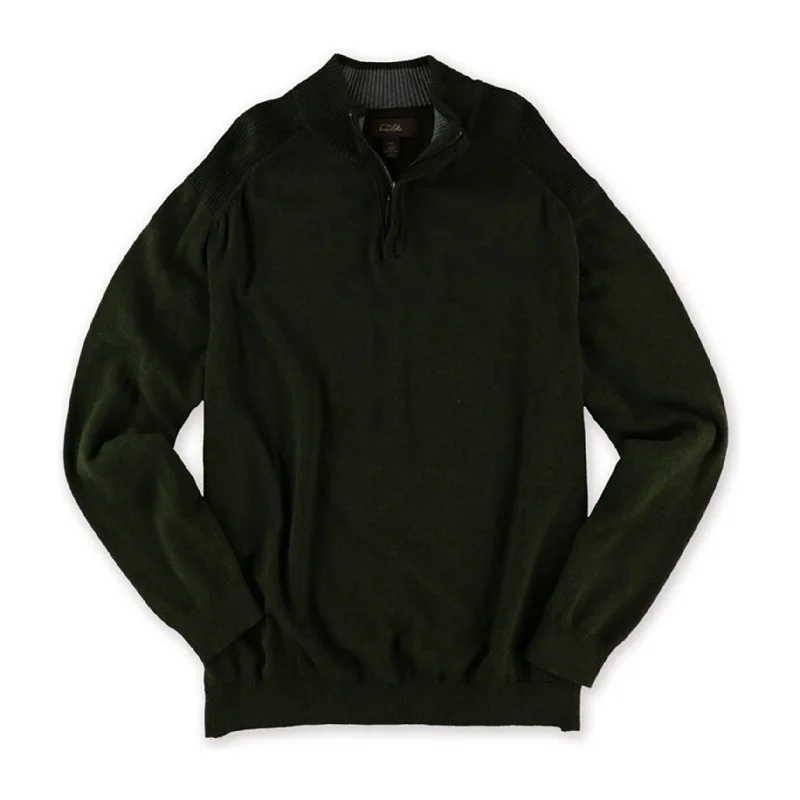 Warm Men's Hooded SweatersTasso Elba Mens Fine Gauge Pullover Sweater, Green, XX-Large