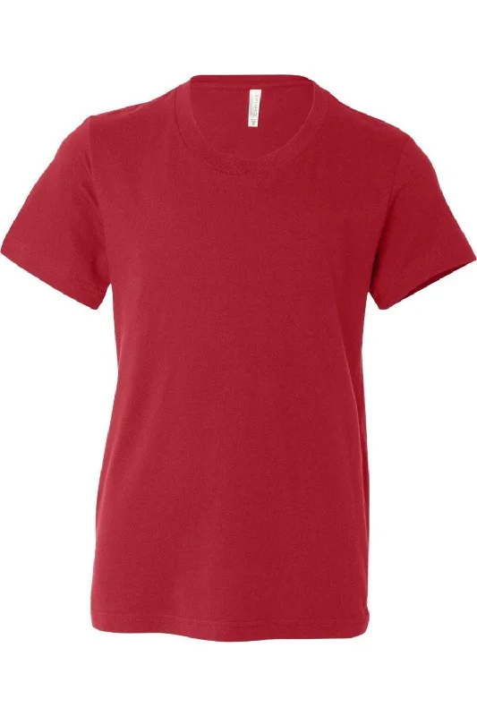 Men's Shirts with Double-Breasted DesignsBELLA + CANVAS Youth Jersey Tee