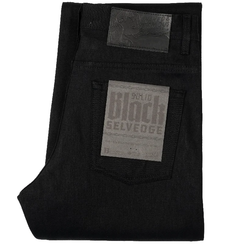Latest Men's Jeans TrendsGroovy Guy - Solid Black Selvedge