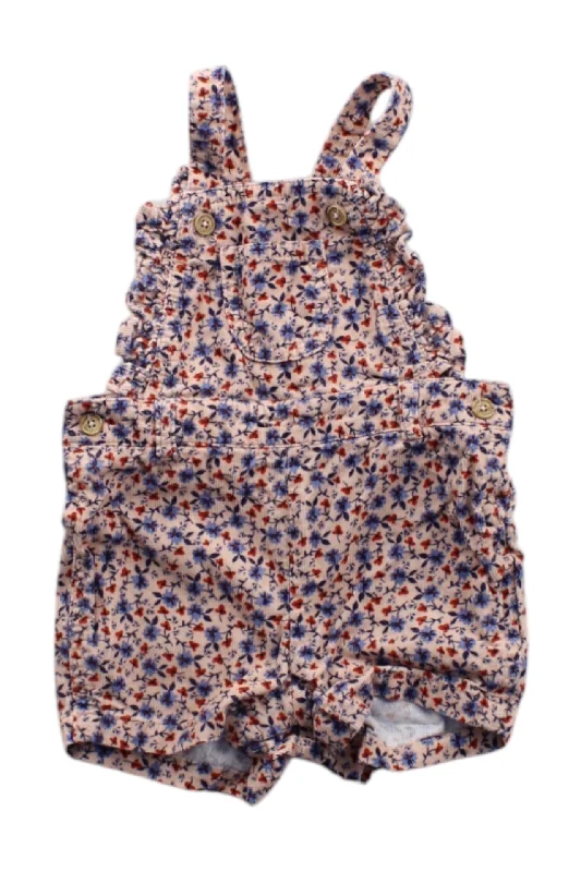 Men's Pants with Deep PocketsBout'Chou Floral Overall Shorts 3-6M