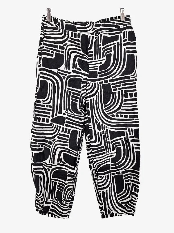 High-Waisted Men's JeansFoil Light Patterned Tapered Pants Size 8