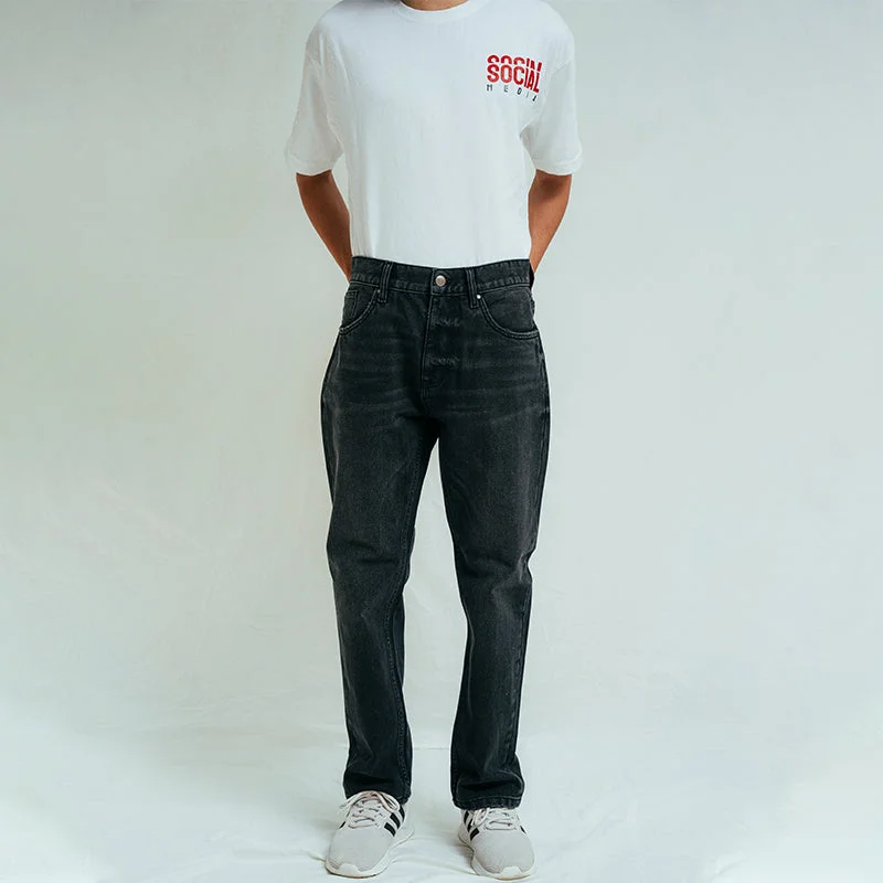 Men's Tapered JeansStraight fit jeans - black stone wash