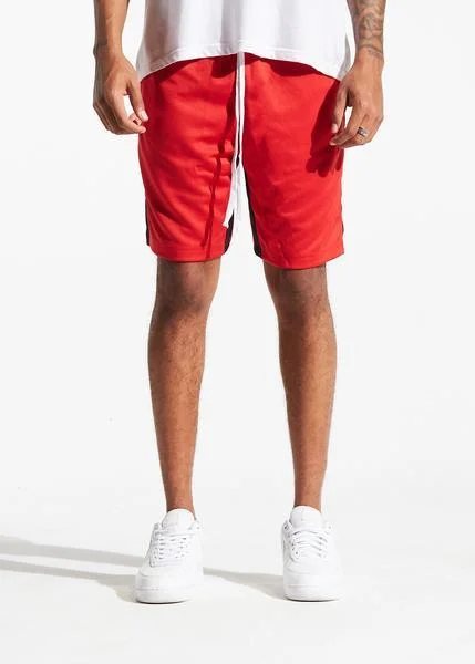 Wide-Leg Men's JeansLewis Track shorts (Red/Black)