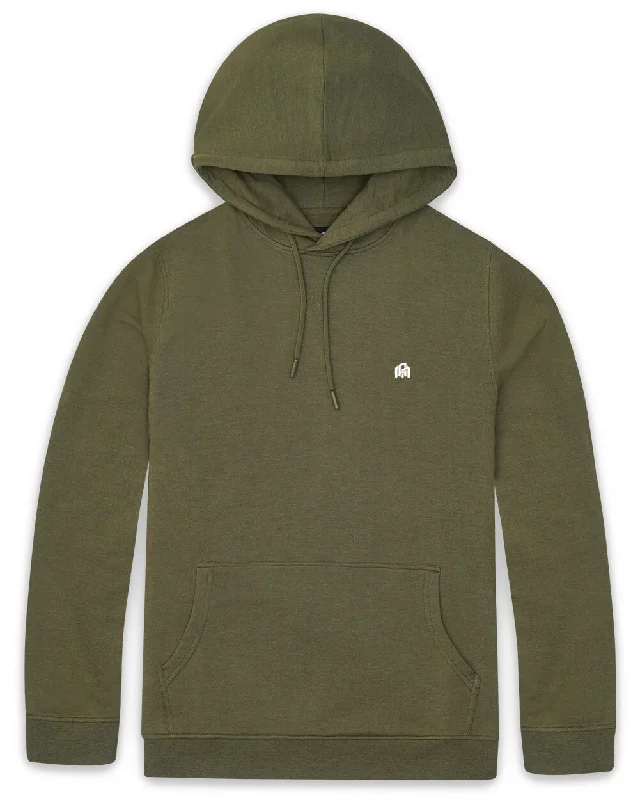 Durable Men's Canvas HoodiesPullover Hoodie (Classic Pocket) - Branded