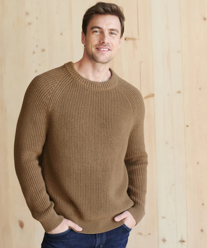 Men's Sweaters with A-Line ShapesMen's Cotton Fisherman