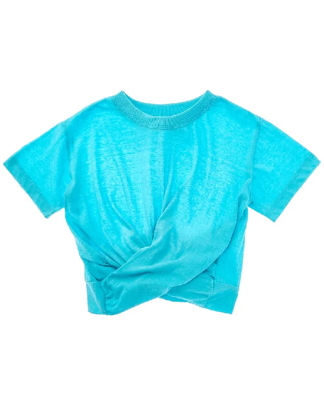Men's Shirts with Velcro ClosuresVintage Havana Twist Tie-Back T-Shirt