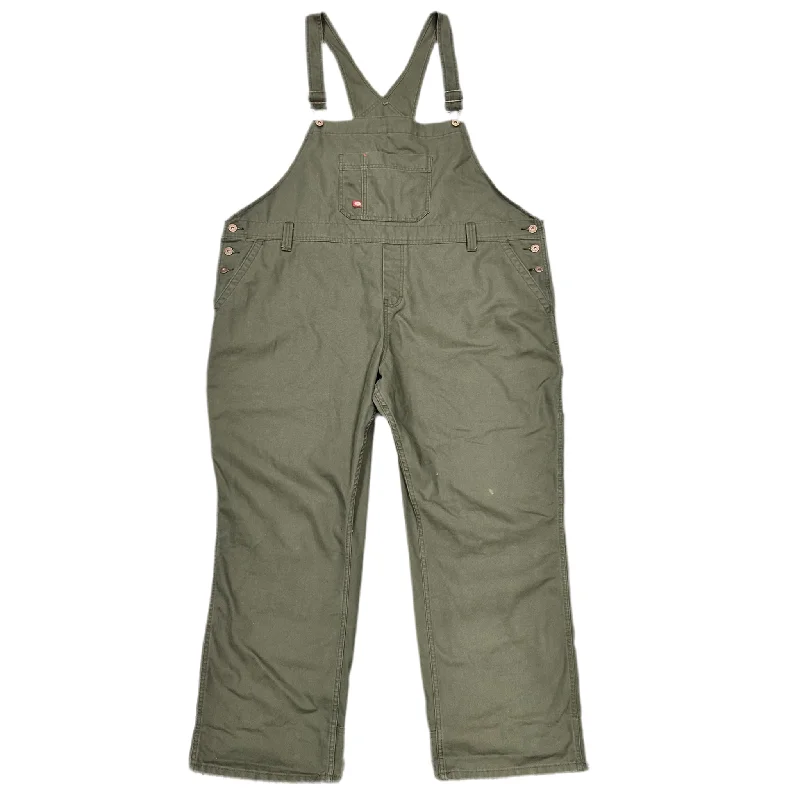 Men's Patterned Pants with Geometric DesignsOveralls By Dickies In Green, Size: 3x