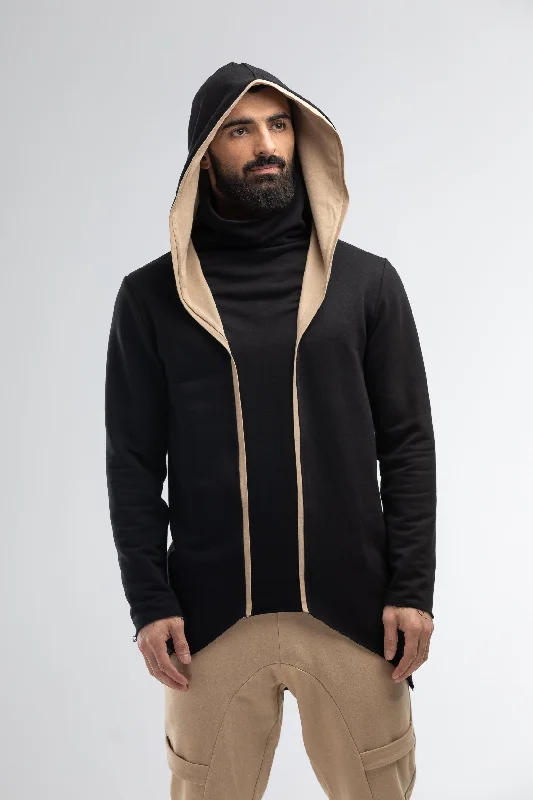 High-Quality Men's French Terry HoodiesMen black hoodie
