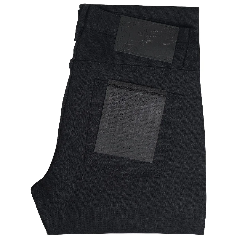 New Arrival Men's JeansWeird Guy - Solid Black Selvedge - 36" Long Inseam