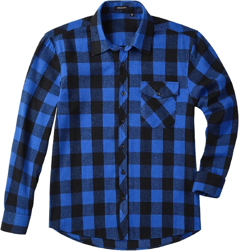Men's Unique Dress Shirts for a Statement LookMen's Long Sleeve Plaid Shirt - Z-BLUE SHIRT-1 Men's Unique Dress Shirts for a Statement LookMen's Long Sleeve Plaid Shirt - Z-BLUE SHIRT-1