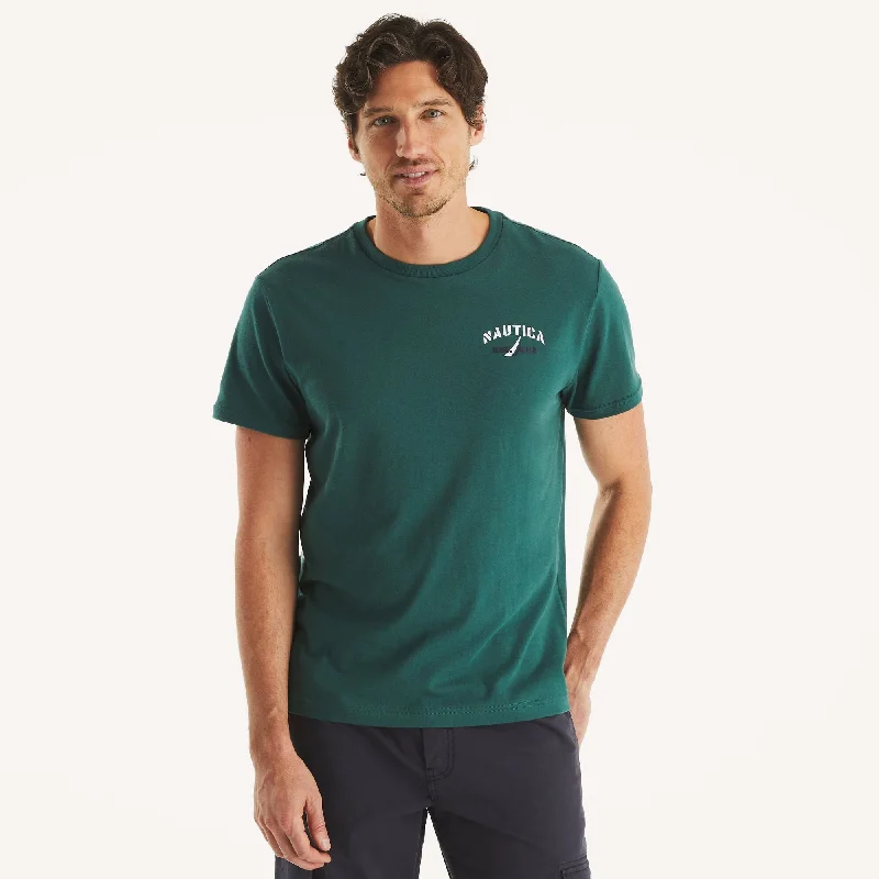 Men's Shirts with Patchwork PatternsNautica Mens Yacht Racing Graphic T-Shirt