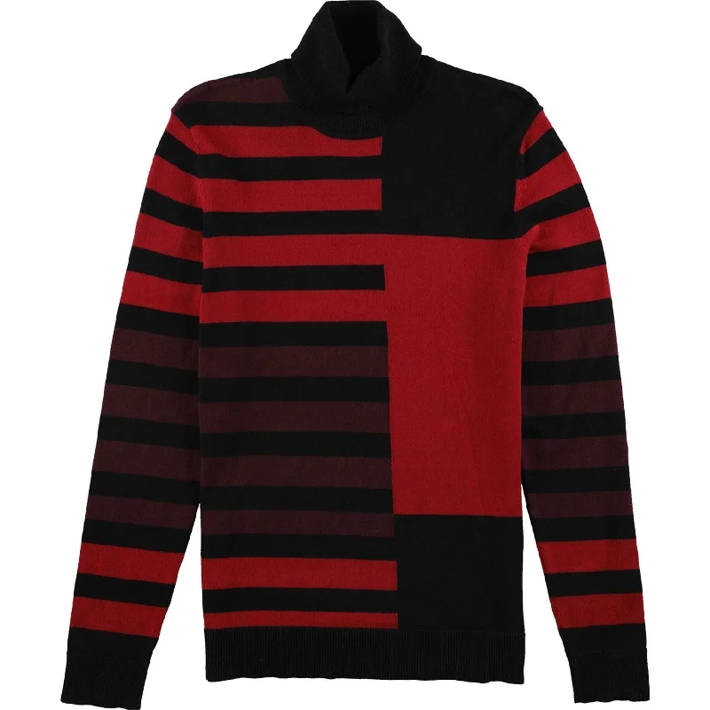 Men's Sweaters with PocketsAlfani Mens Turtleneck Pullover Sweater, Red, Large