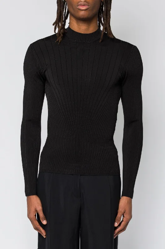 Mugler Engineered Rib Pullover SS25