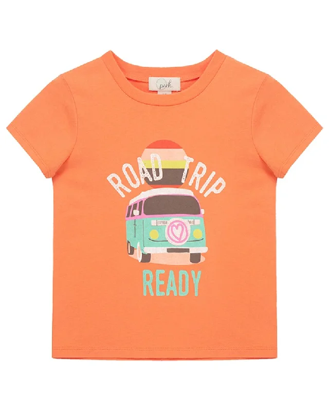 Breathable Men's Mesh TopsPeek Kids Road Trip Ready T-Shirt
