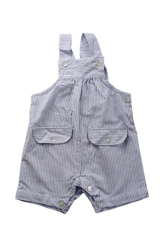 Men's Pants with Contrast Fabric PanelsBenedita Striped Overall Shorts 6-12M