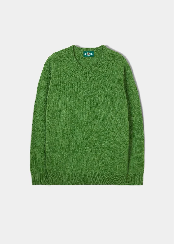 Dorset Men's Lambswool Jumper in Watercress- Classic Fit