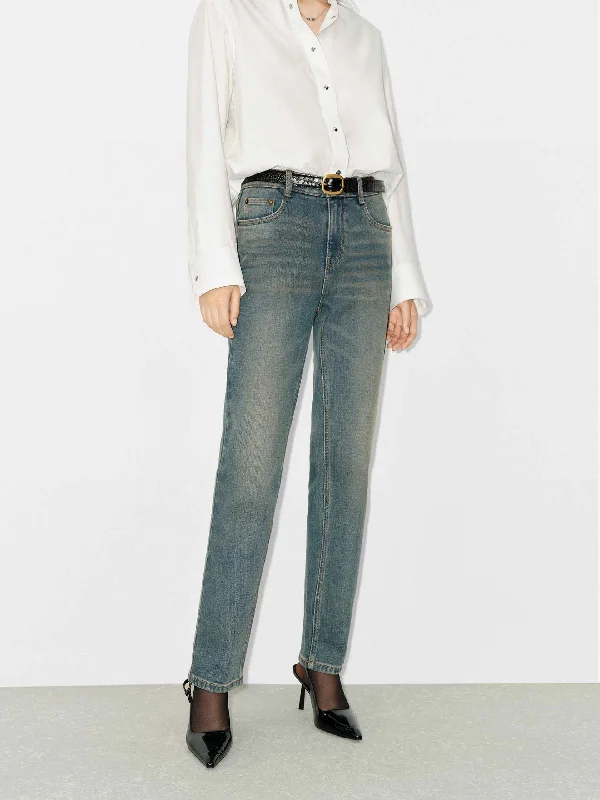 Men's Jeans Made from Recycled MaterialsHigh Waist Ankle Jeans