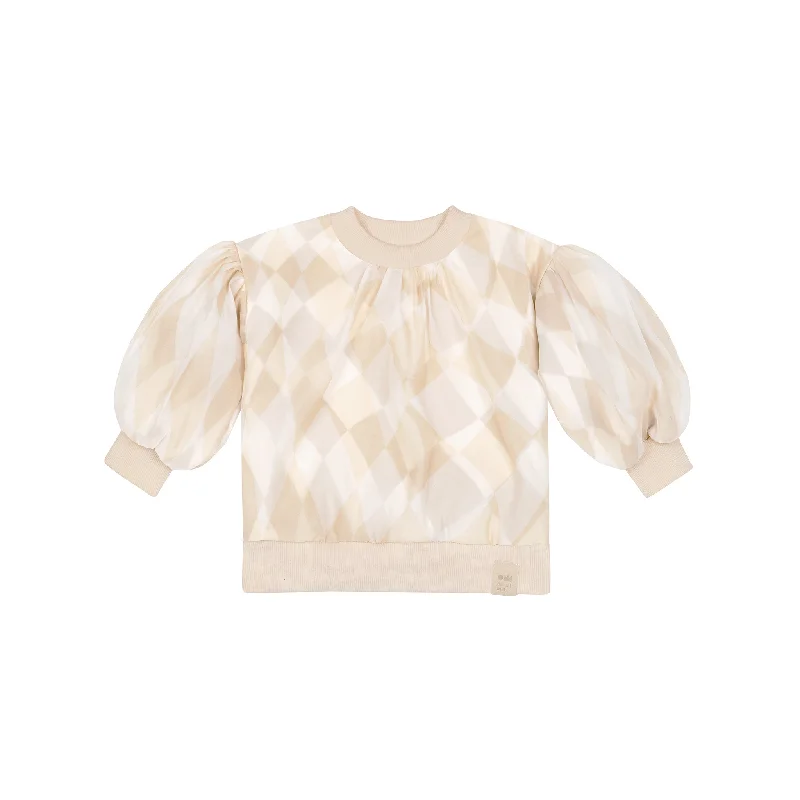 Casual Men's T-ShirtsGirls Organza & Terry Sweatshirt
