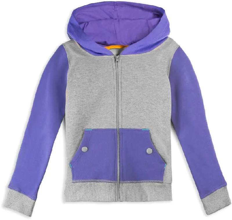 Men's Hoodies with Secret CompartmentsMightly Girls Gray | Purple Hoodie