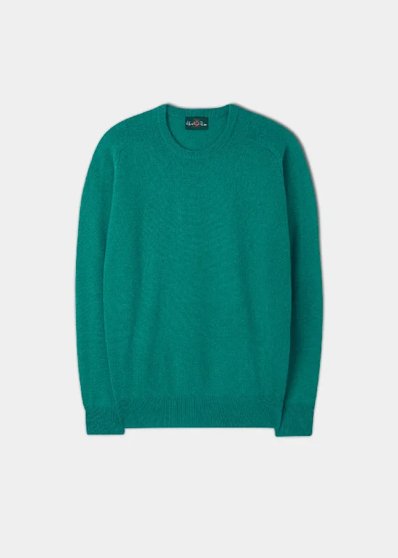Men's Sports Pants for Active LifestylesMen's Lambswool Crew Neck Jumper in Shamrock - Classic Fit