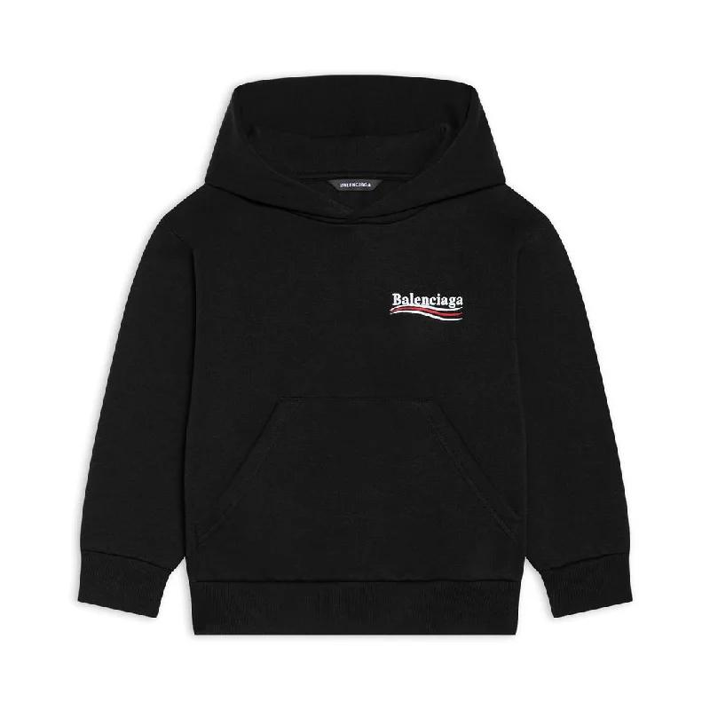 Men's Hoodies for StreetwearBlack Logo Hoodie