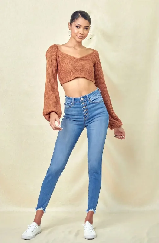 High-Waisted Bootcut Men's JeansCassie Denim