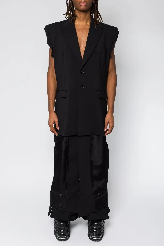Vetements Deconstructed Sleeveless Lining Coat