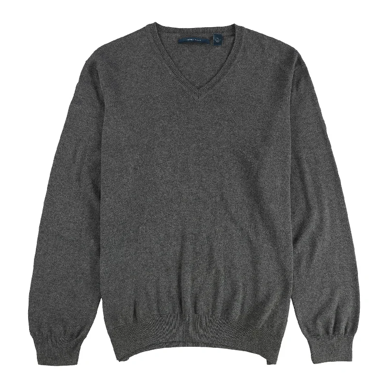 Men's Sweaters with Zip-Up CollarsPerry Ellis Mens V Neck Pullover Sweater, Grey, X-Large
