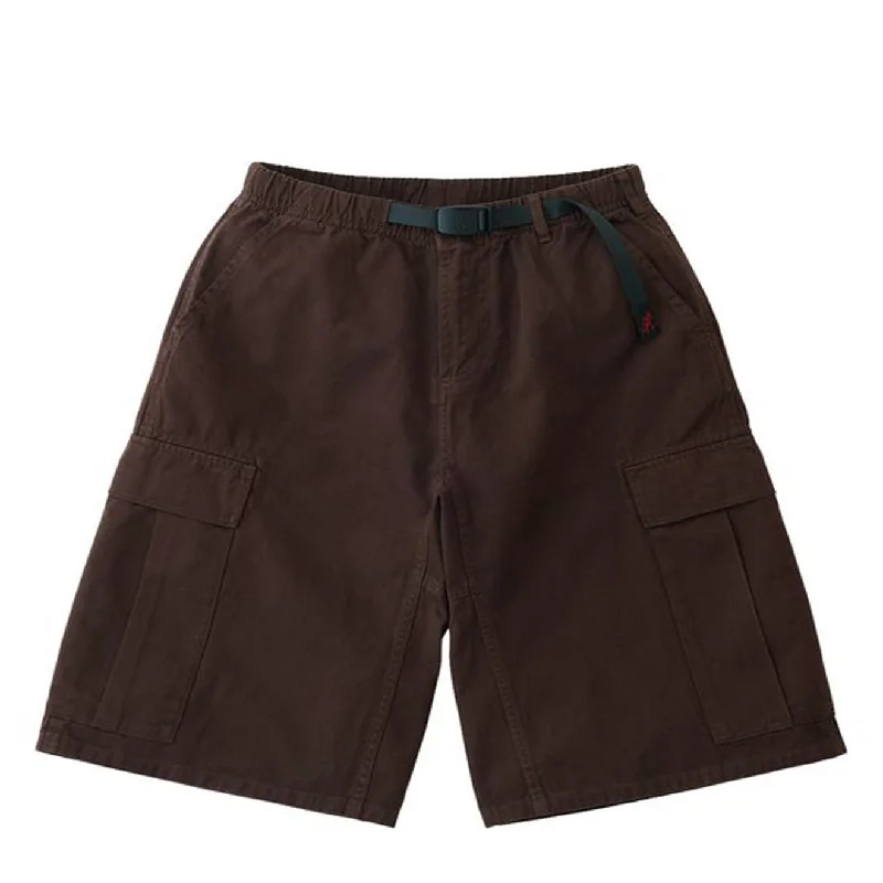 Men's Patterned Pants with ChecksGramicci Cargo Short Dark Brown
