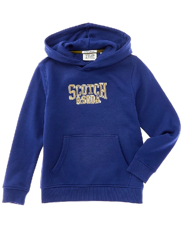Men's Hoodies for Everyday WearScotch & Soda Graphic Fleece Pullover Hoodie