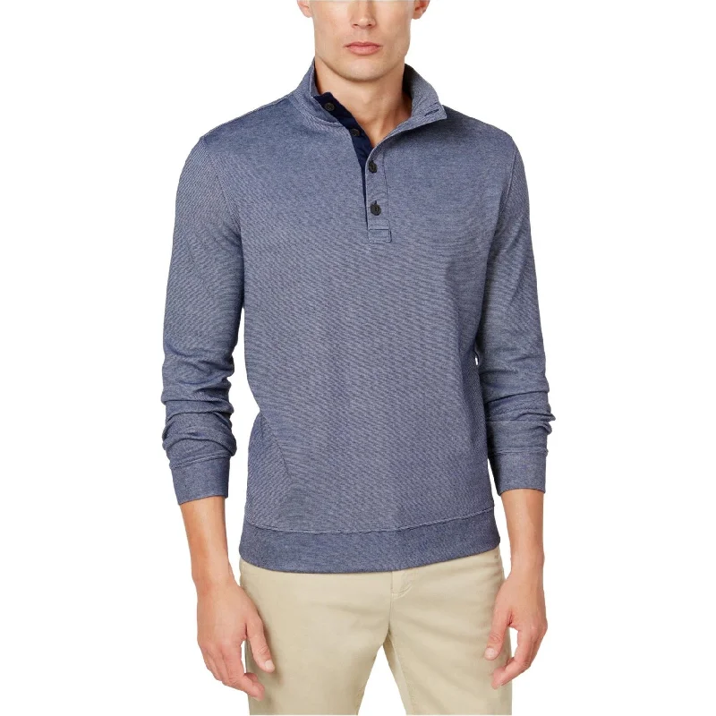 Men's Sweaters with Ribbed CuffsClub Room Mens Stripe Pullover Sweater, Blue, Small