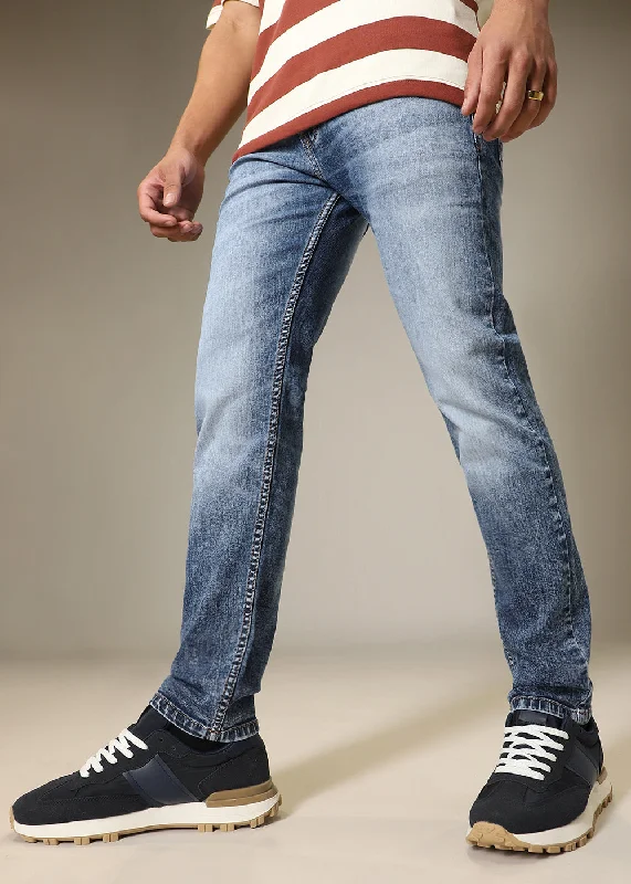 Best Fitting Men's JeansFaded Blue Slim fit Jeans