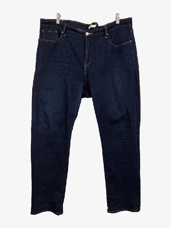 Flexible Stretch Men's JeansLevi's Indigo Shaping Straight Jeans Size 18