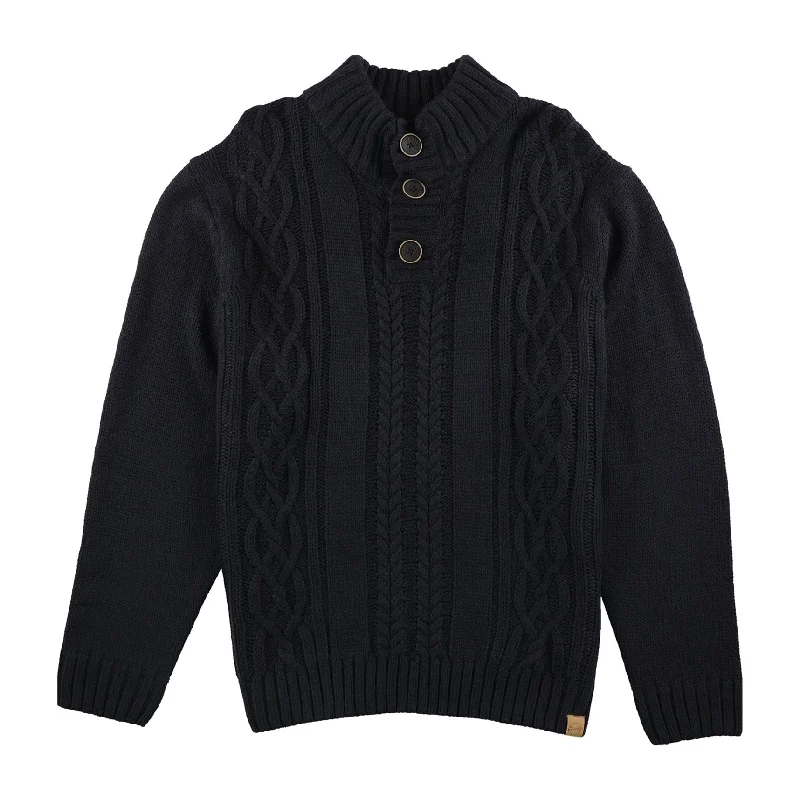 Men's Sweaters with Asymmetrical HemlinesWeatherproof Mens Military button Pullover Sweater, Blue, Small Men's Sweaters with Asymmetrical HemlinesWeatherproof Mens Military button Pullover Sweater, Blue, Small