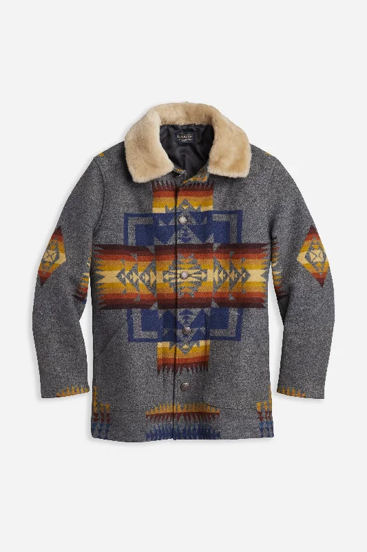 Trendy Men's Anorak JacketsBrownsville Coat Chief Joseph Dark Grey