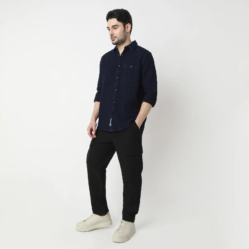 Men's Slim-Fit Shirts for a Flattering ShapeModern Explorer Solid Cruiser Full Sleeve Shirt Men's Slim-Fit Shirts for a Flattering ShapeModern Explorer Solid Cruiser Full Sleeve Shirt