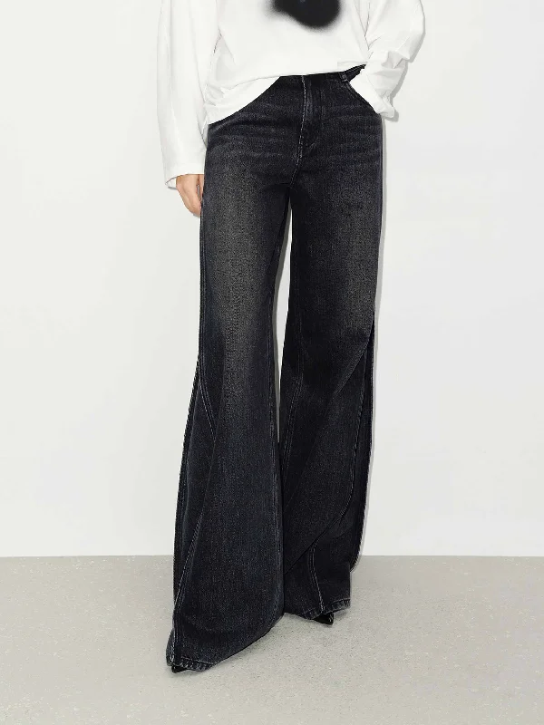 Wide-Leg Men's JeansVintage Cotton Flare Jeans