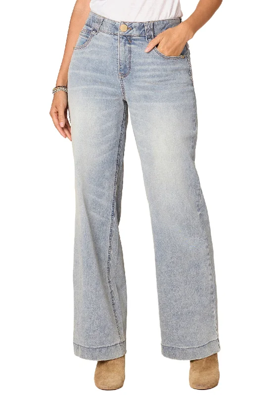 Jeans for Men with a Curvy Body"Ab"solution High Rise Wide Leg Jeans with Subtle Fading Detail Jeans for Men with a Curvy Body"Ab"solution High Rise Wide Leg Jeans with Subtle Fading Detail