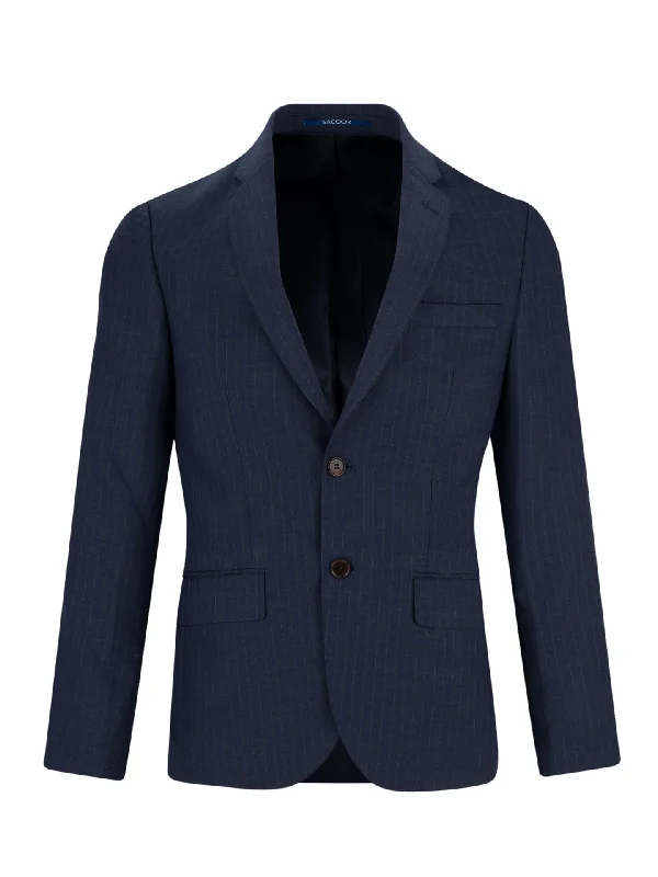 Suit Man Classic (Slim) Material: 100% Wool Breast: Single Breast Buttons: 2 Buttons Drop: Drop 6 Lapel: Notch Lapel Lining: Full Lining Pattern: Birdseye Pockets: Straight Flap Pocket Slits: Two Splits