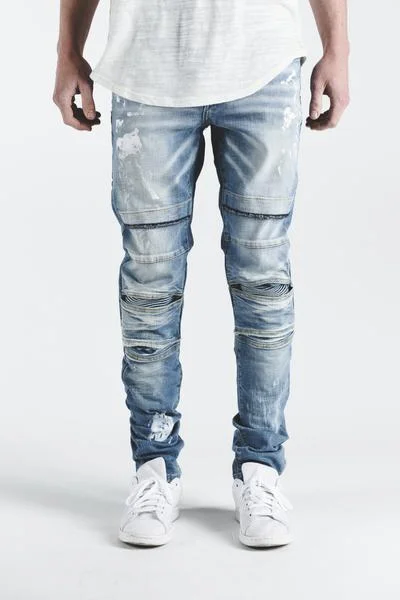 Mid-Waisted Men's JeansAli Denim (Light Wash)