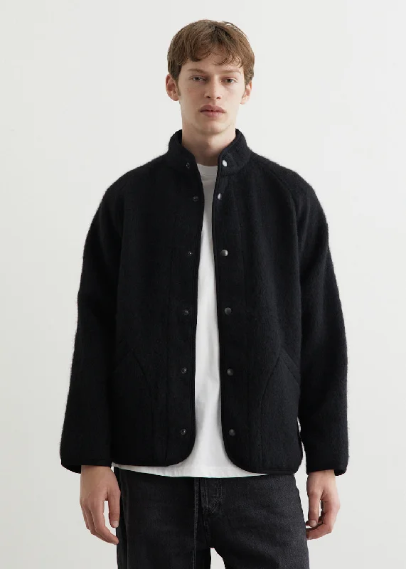 Men's Coats with Reflective StripesContour Brushed Wool Jacket