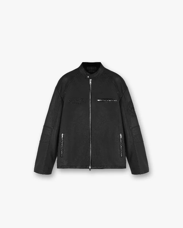 Men's Coats with Quick-Dry FabricRepresent X Belstaff Race Leather Jacket - Black