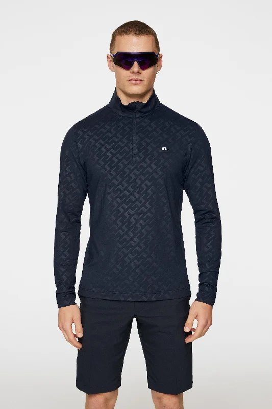 Men's Sweaters with Straight-Cut ShapesLuke Deboss Mid Layer