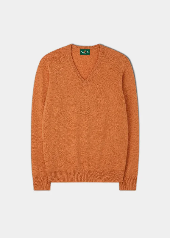 Men's Pants with Graphic PrintsMen's Lambswool Vee Neck Jumper in Jaffa Orange - Classic Fit Men's Pants with Graphic PrintsMen's Lambswool Vee Neck Jumper in Jaffa Orange - Classic Fit