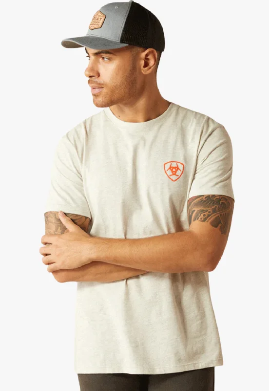 Men's Shirts with Adjustable CuffsAriat Mens Bison Landscape T-Shirt