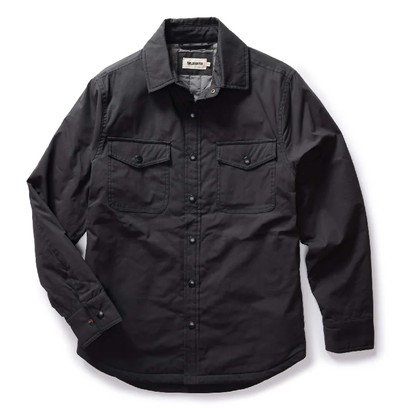 Men's Coats for Mild WeatherThe Lined Maritime Shirt Jacket in Coal