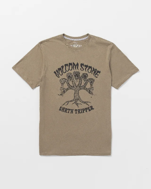 Men's Pants with Deep PocketsFeeding Tree Short Sleeve Tee - Teak