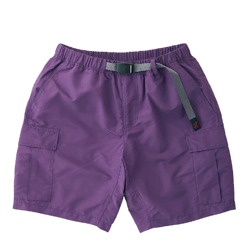 Men's Patterned Pants with PlaidsGramicci Shell Cargo Short Purple
